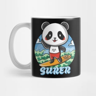 Cute Panda Surfer Mug